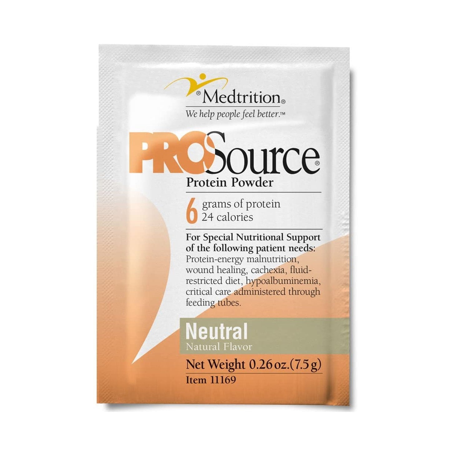 Oral Supplement ProSource Neutral Flavor Powder 7.5 Gram Individual Packet, Packaging Type- Each