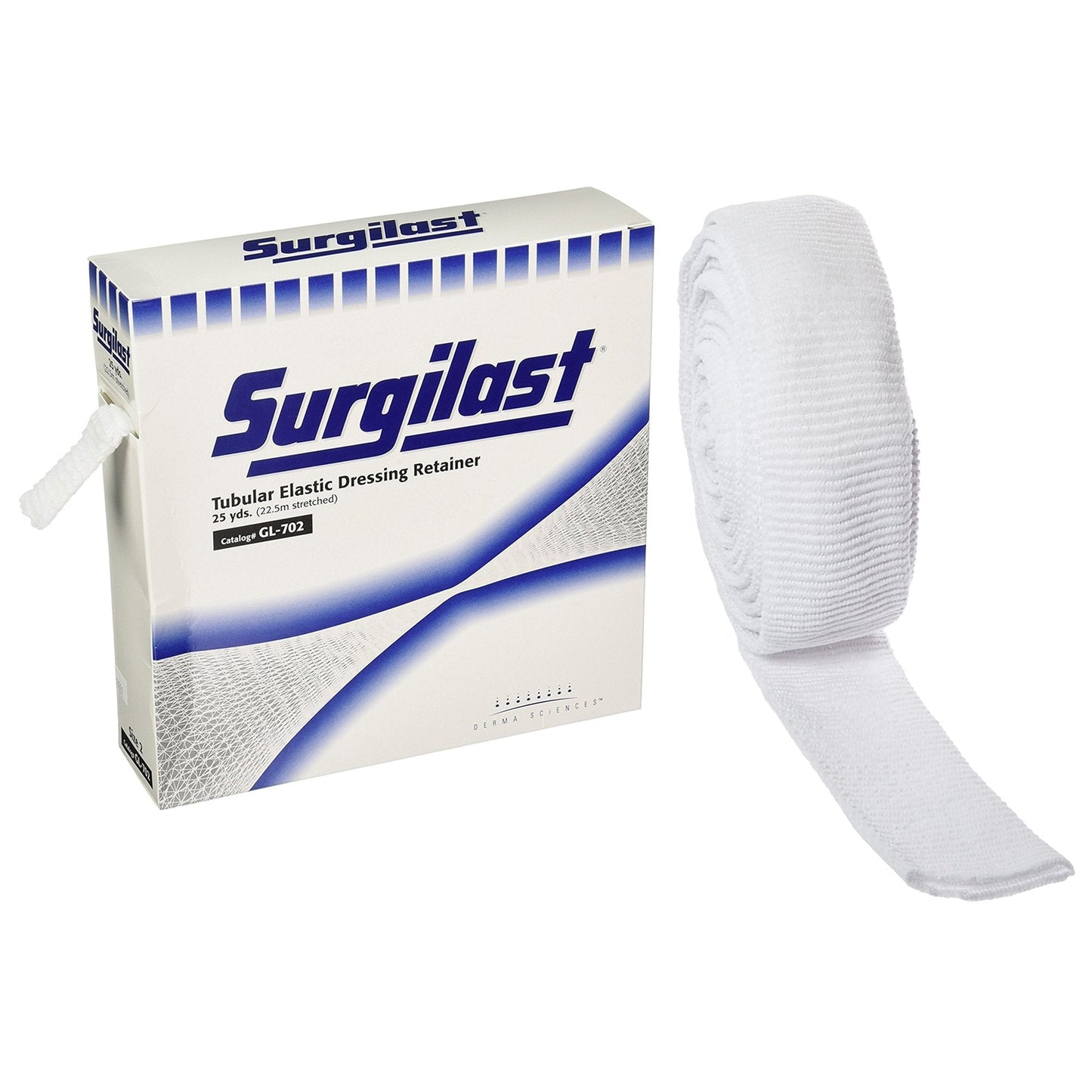 Elastic Net Retainer Dressing Surgilast Tubular Elastic 25 Yard Size 2 White Small Leg / Arm / Hand / Foot NonSterile, Packaging Type- Box