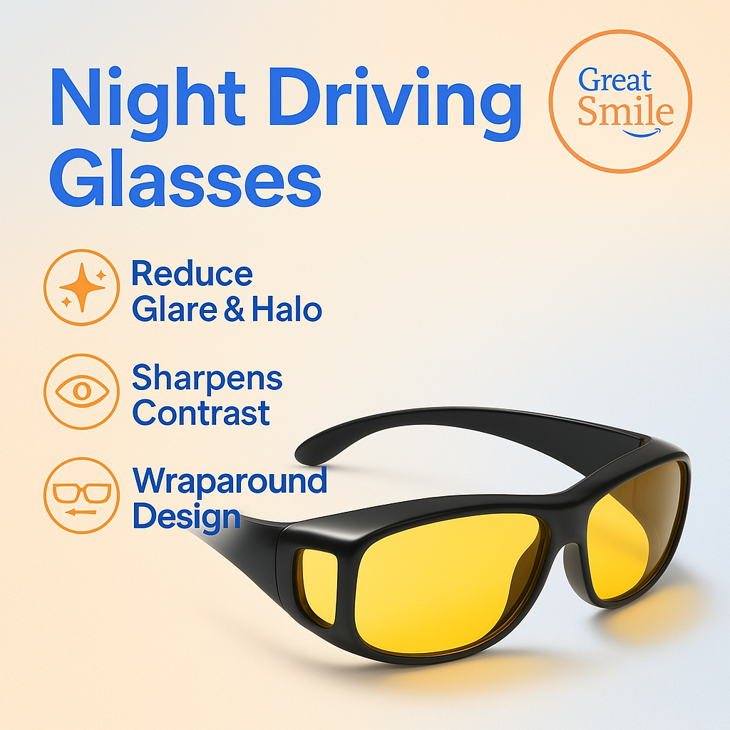 VisionGuard™ Night Driving Glasses – Anti-Glare, Clear Vision