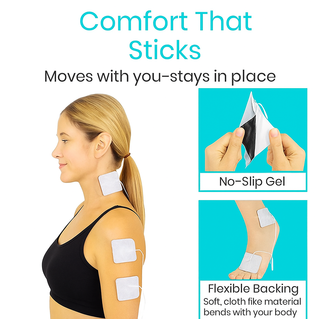 Great Health Lead Electrodes (2" x 2") - 10 Sets of 4