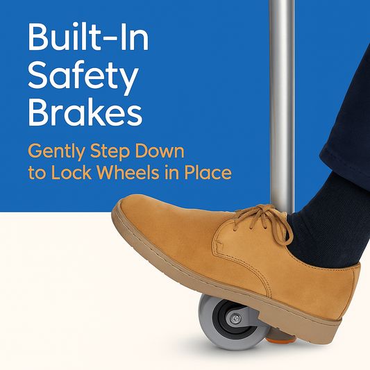 Great Health Mobility Walker Wheels with Brakes