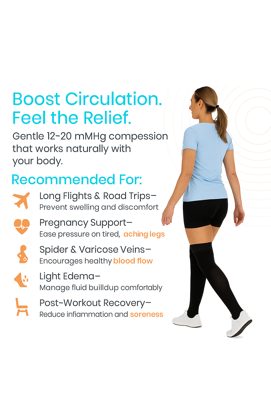Great Health Thigh High Compression Stockings