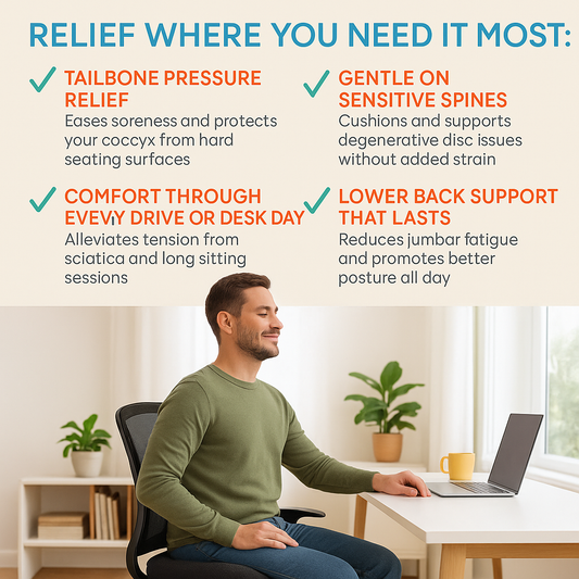 Great Health Honeycomb Gel Seat Cushions - Cars, Office & Wheelchairs