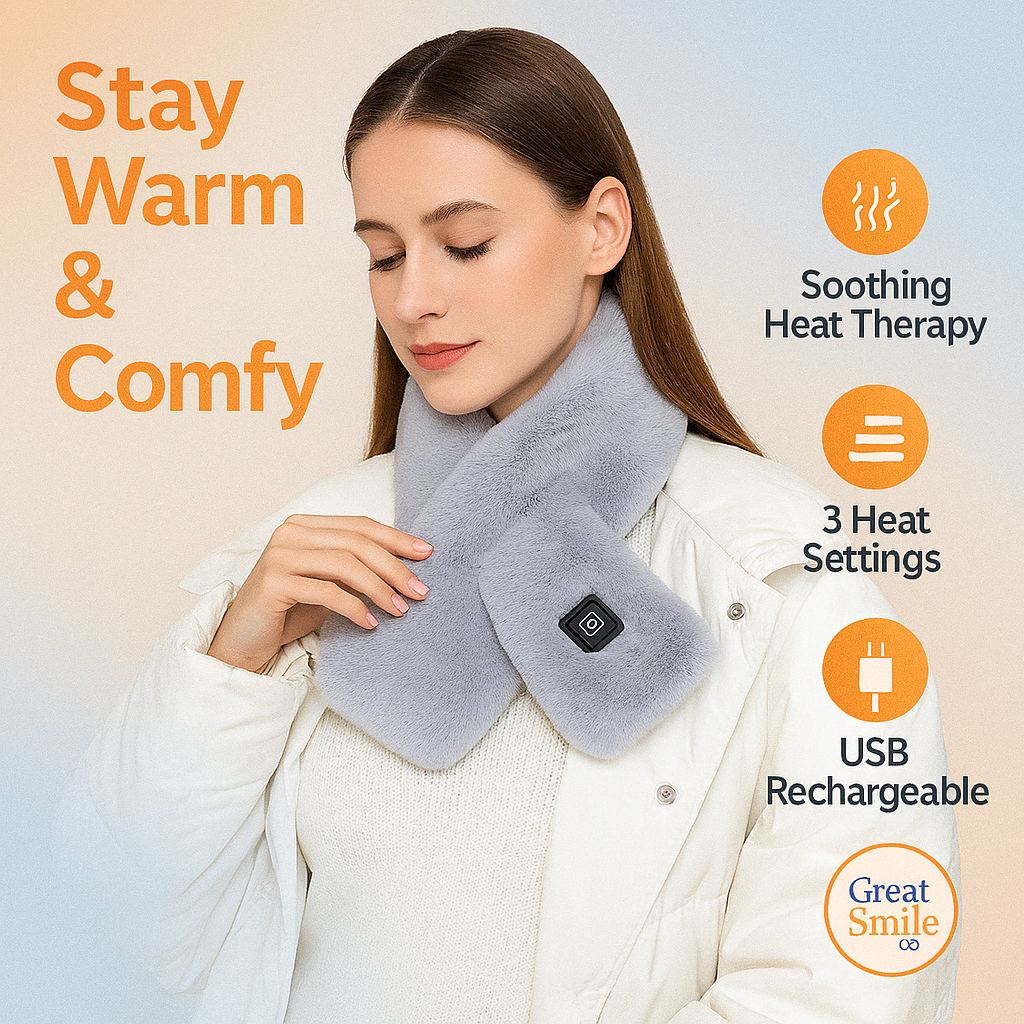 ThermaWrap Heated Scarf – USB Neck Warmer with 3 Heat Settings