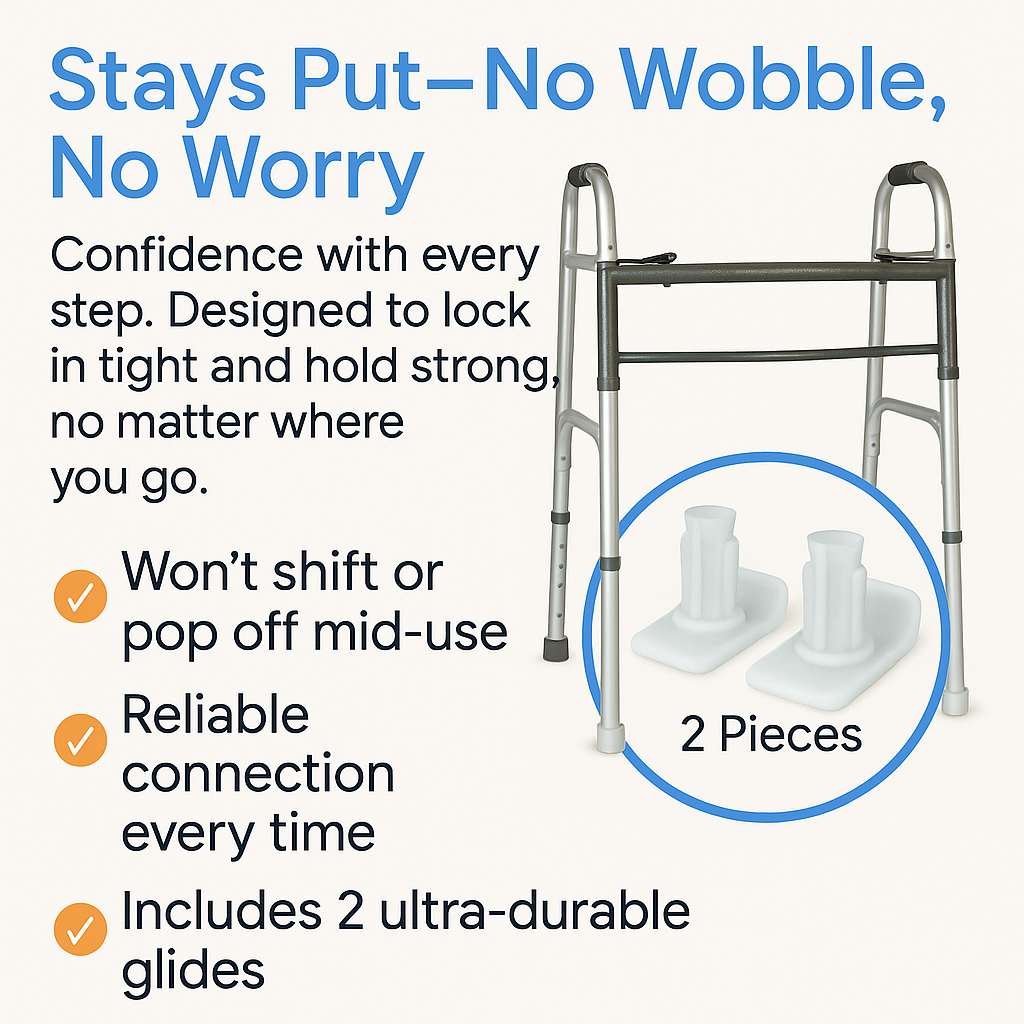 Great Health Heavy Duty Walker Ski Glides