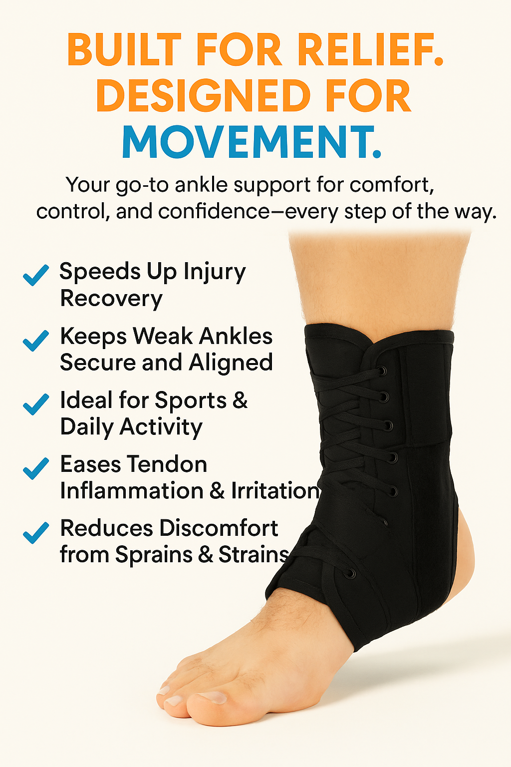 Great Health Laced Ankle Brace