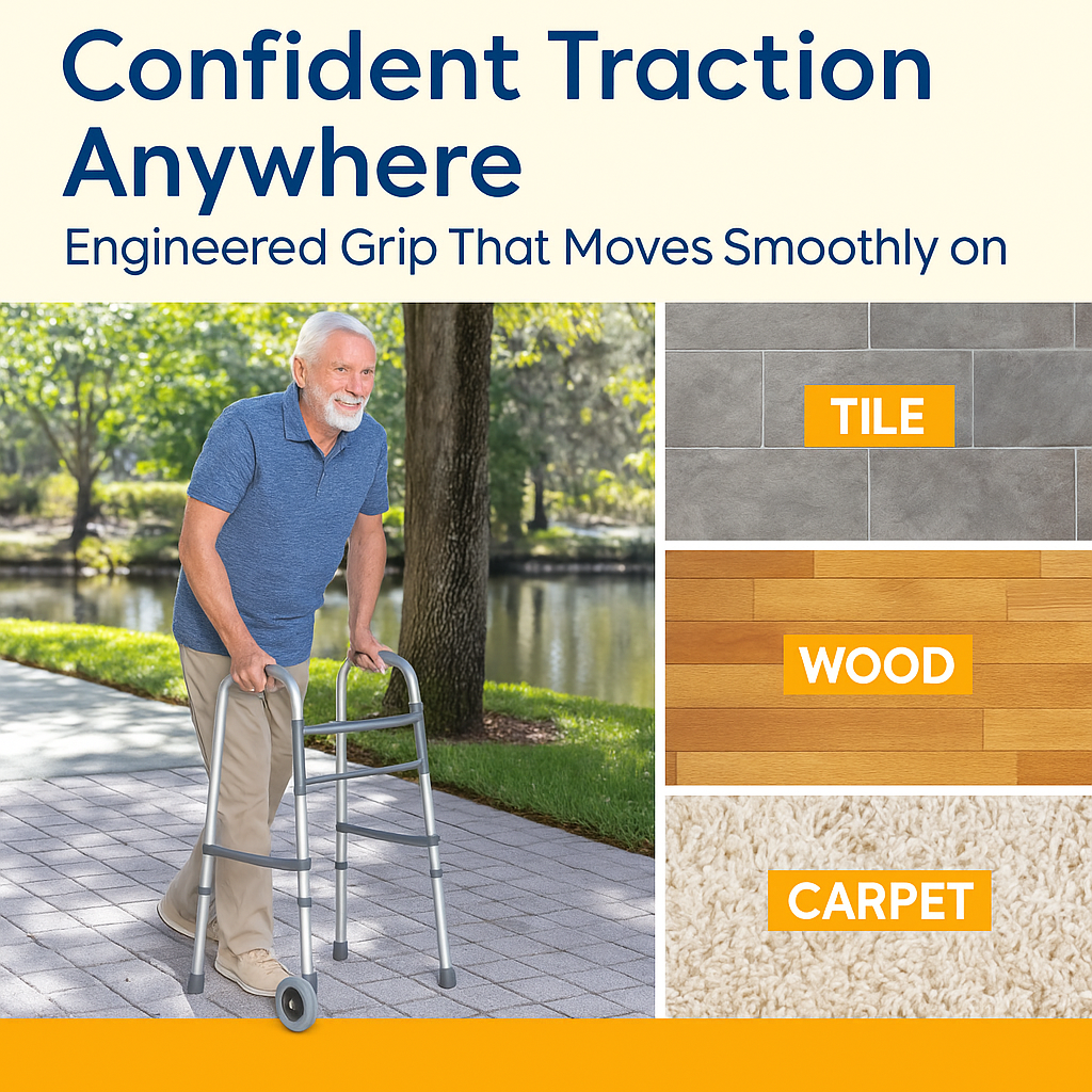 Great Health Mobility Walker Wheels with Brakes