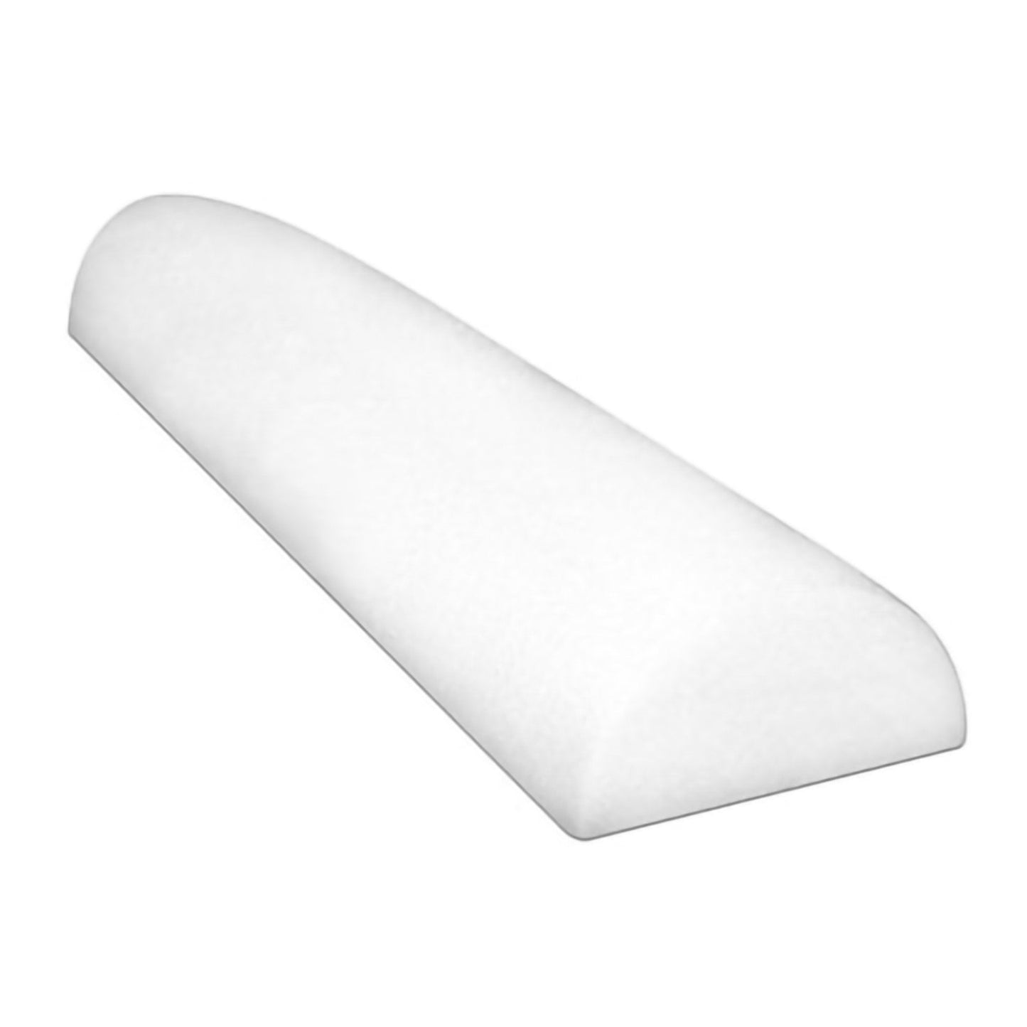 CanDo Half-Round Therapy Foam Roller White Polyethylene Foam 6 X 36 Inch, Packaging Type- Each