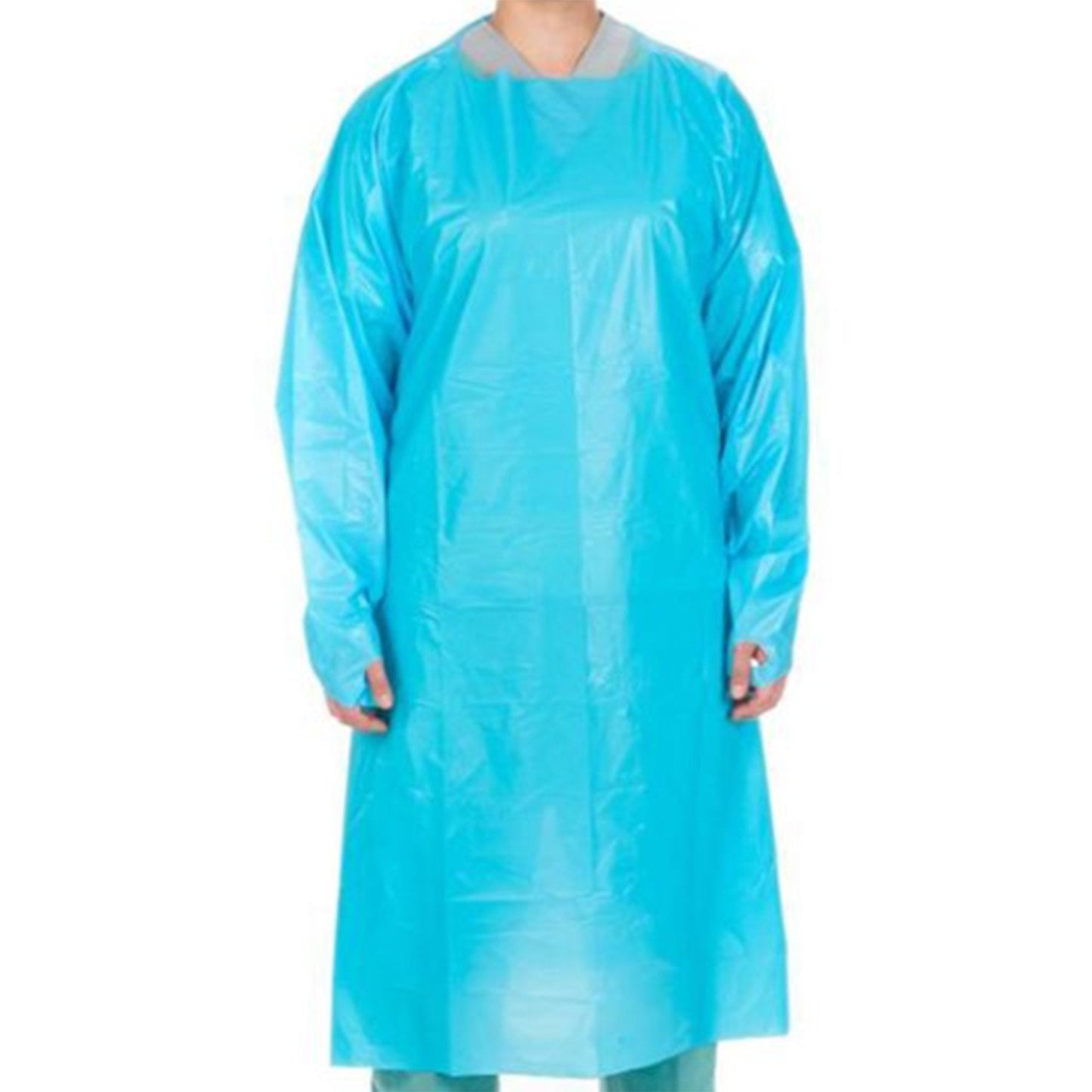 Protective Procedure Gown Cardinal Health One Size Fits Most Blue NonSterile Not Rated Disposable, Packaging Type- Case