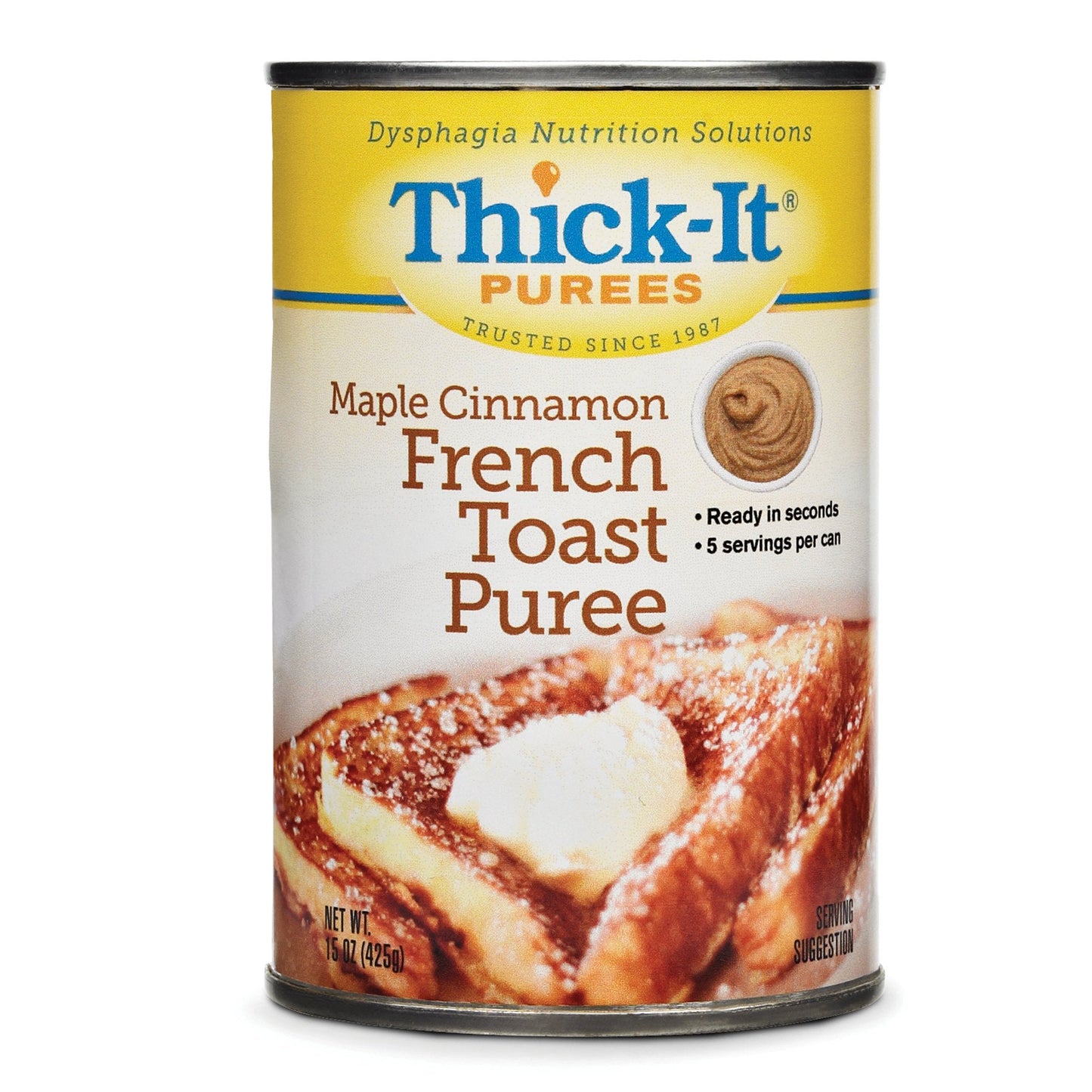 Thickened Food Thick-It 15 oz. Can Maple Cinnamon French Toast Flavor Puree IDDSI Level 4 Extremely Thick/Pureed, Packaging Type- Each