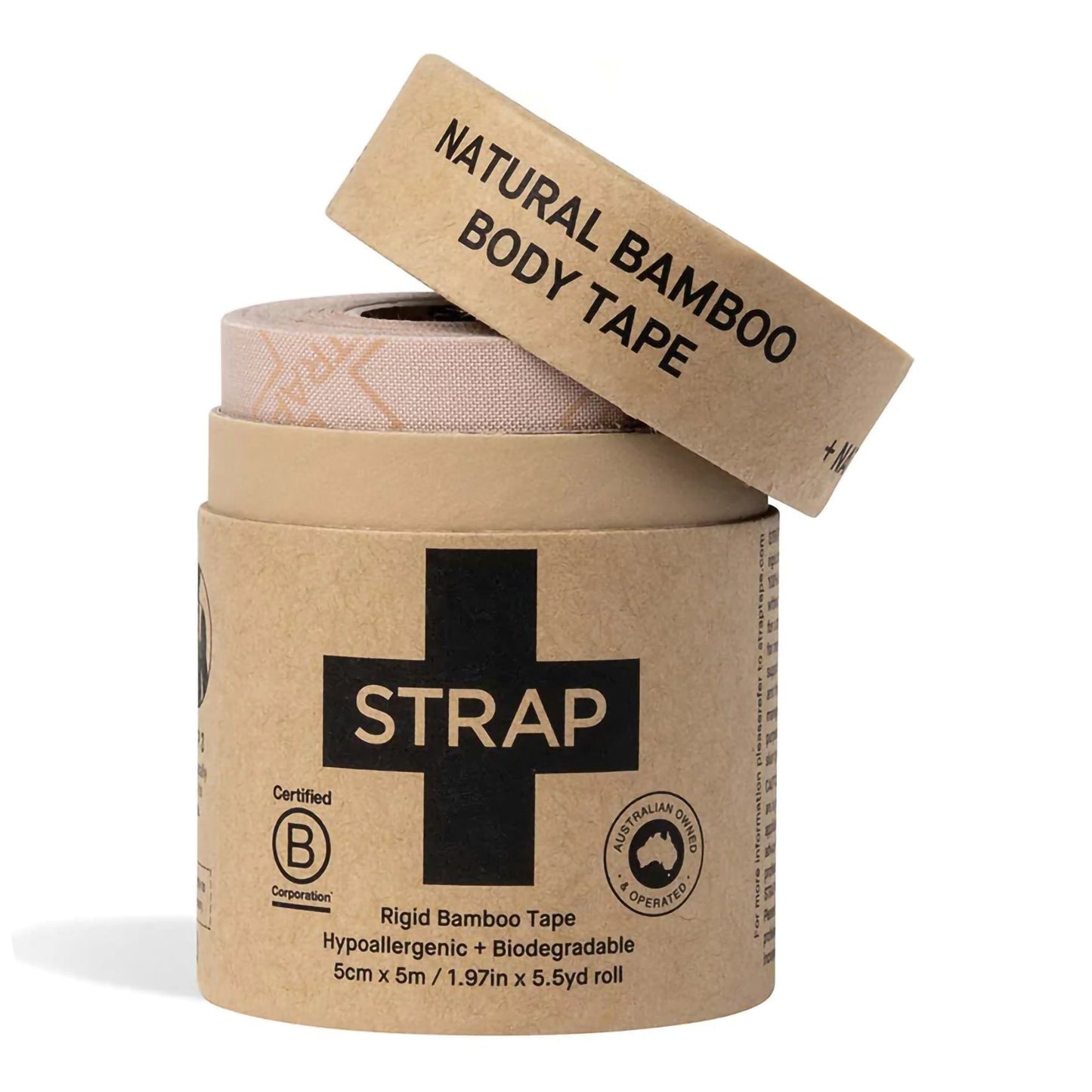 Athletic Tape Strap Natural 1.97 Inch X 5-1/2 Yard Bamboo Fiber NonSterile, Packaging Type- Box