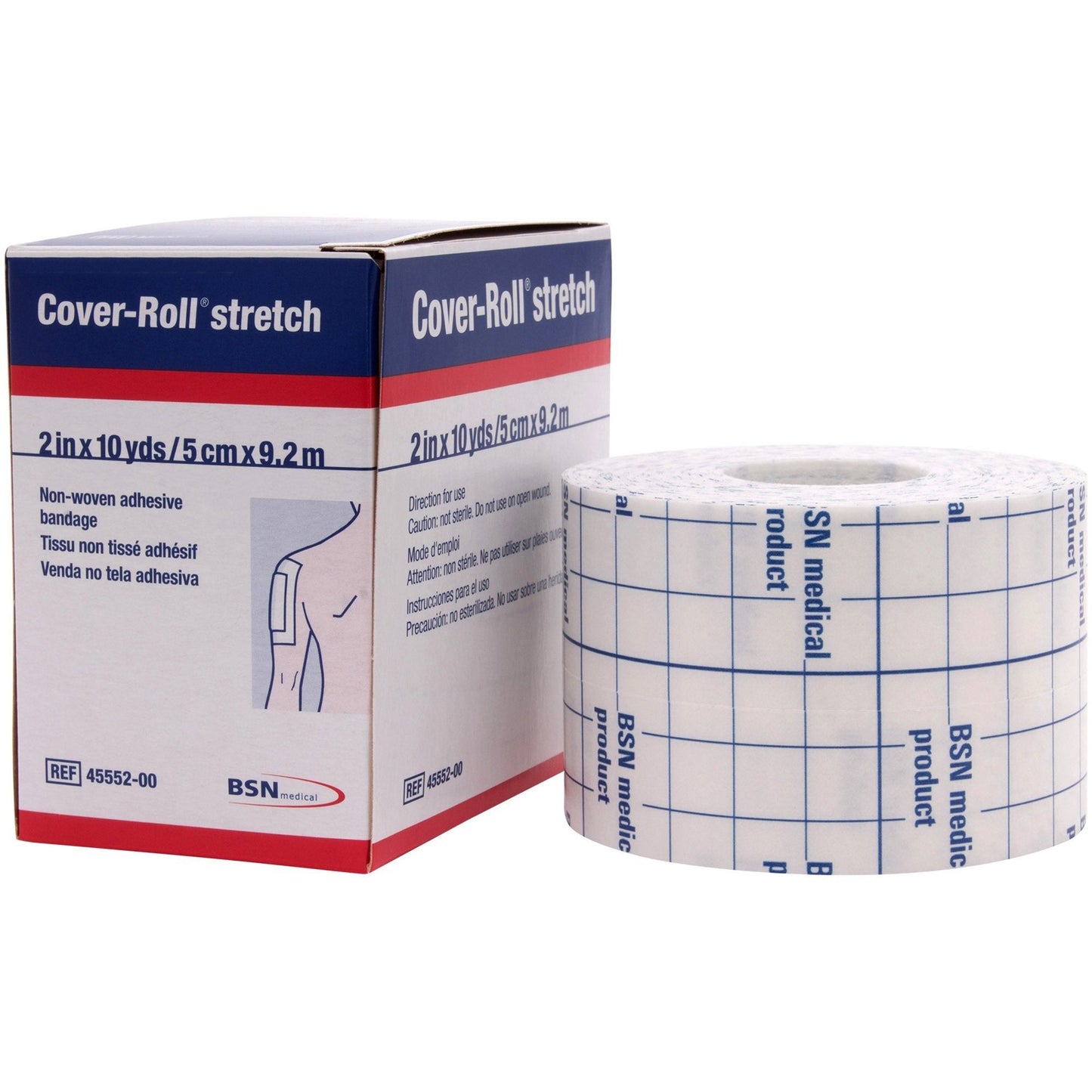 Dressing Retention Tape with Liner Cover-Roll Stretch White 2 Inch X 10 Yard Nonwoven Polyester NonSterile, Packaging Type- Box