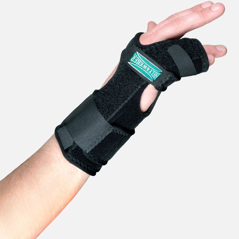 Hand / Finger Brace TKO Standard Neoprene / Nylon / UBL Right Hand Black One Size Fits Most, Packaging Type- Each