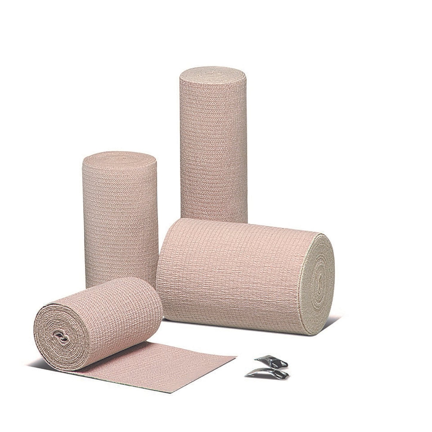 Elastic Bandage Econo-Wrap LF 3 Inch X 4-1/2 Yard Clip Detached Closure Tan NonSterile Standard Compression, Packaging Type- Each