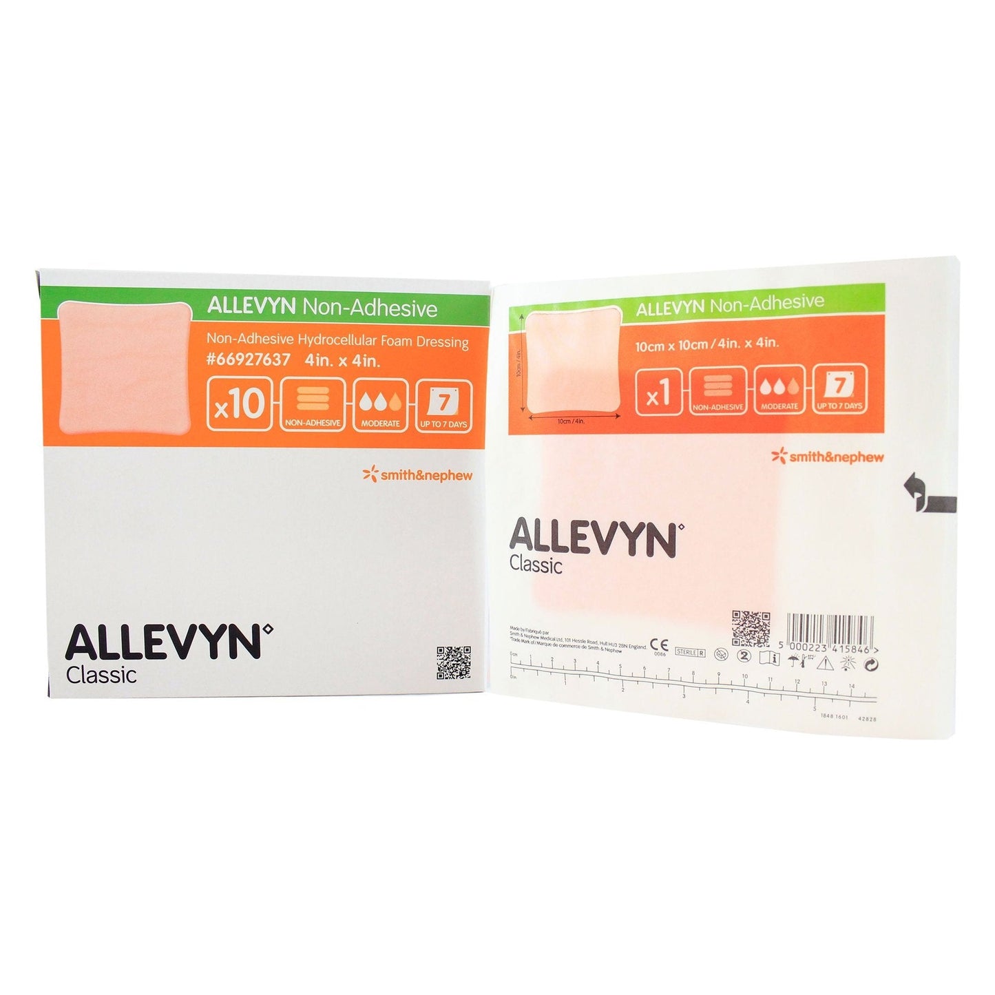 Foam Dressing Allevyn 4 X 4 Inch Without Border Film Backing Nonadhesive Square Sterile, Packaging Type- Each