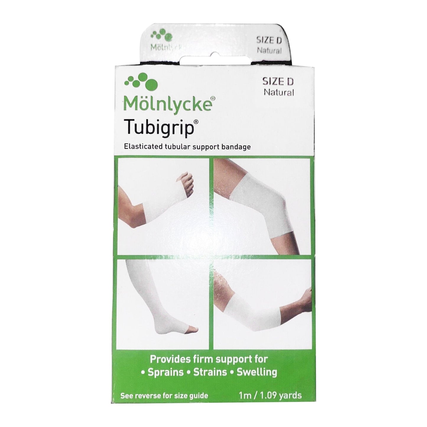 Elastic Tubular Support Bandage Tubigrip 3 Inch X 1 Yard Large Arm / Medium Ankle / Small Knee Pull On Natural NonSterile Size D Standard Compression, Packaging Type- Each