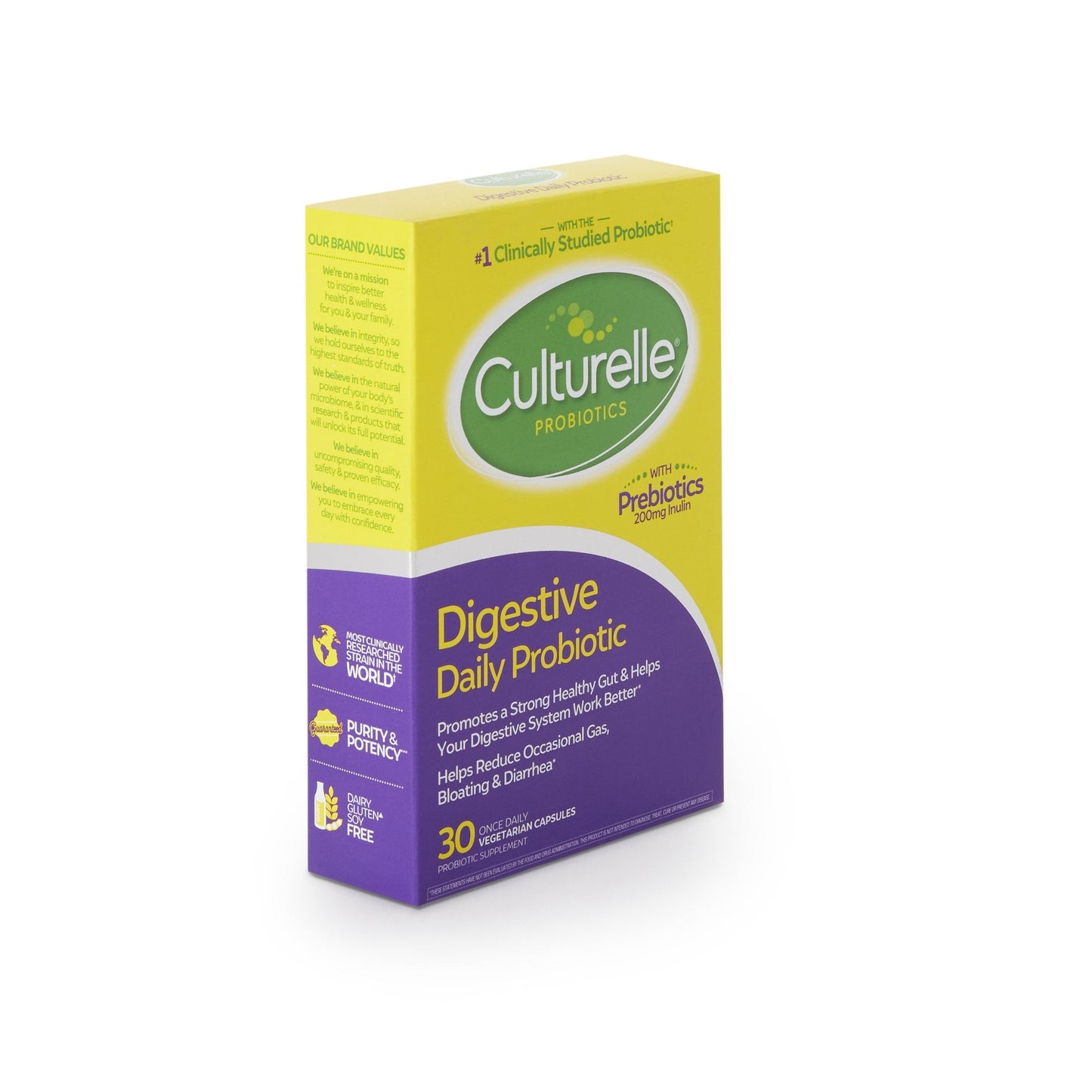 Probiotic Dietary Supplement Culturelle 30 per Box Capsule, Packaging Type- Box
