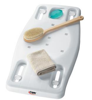 Bath Bench Carex Without Arms Plastic Frame Without Backrest 31 Inch Seat Width 300 lbs. Weight Capacity, Packaging Type- Each