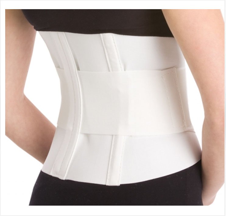 Back Support ProCare Medium Hook and Loop Closure 35 to 38 Inch Waist or Hip Circumferencee 10 Inch Height Adult, Packaging Type- Each