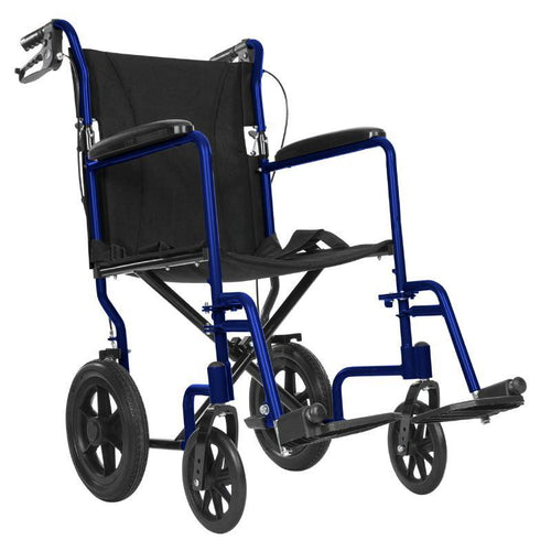 Transport Wheelchair - Blue - transport-wheelchair