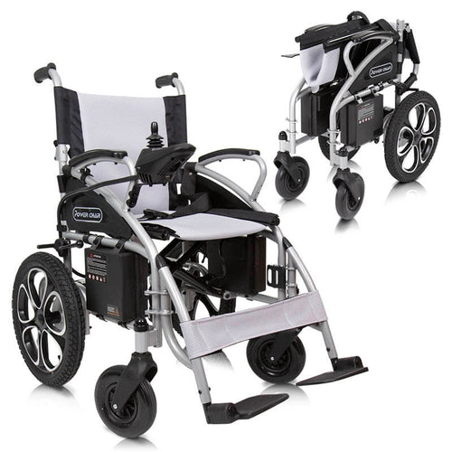 Compact Power Wheelchair - Foldable Long Range Transport Aid - Default Title - folding-power-wheelchair
