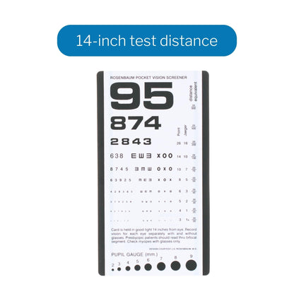 Eye Chart McKesson 14 Inch Distance Acuity Test, Packaging Type- Each