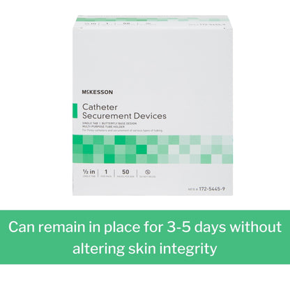 Catheter Stabilization Device McKesson NonSterile, 2.5 Inch Tab, Packaging Type- Each