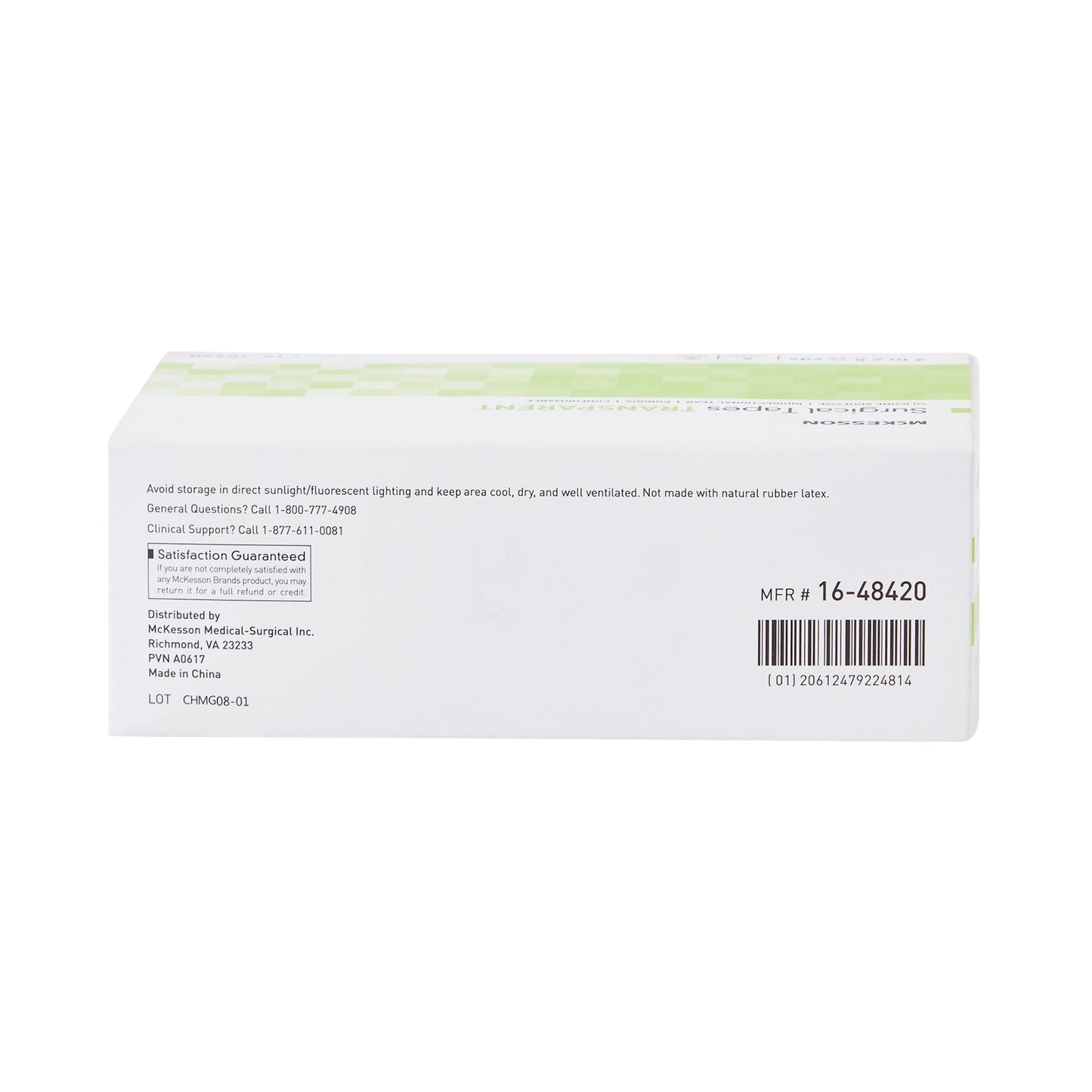 Medical Tape McKesson Transparent 2 Inch X 5-1/2 Yard Plastic / Silicone NonSterile, Packaging Type- Box