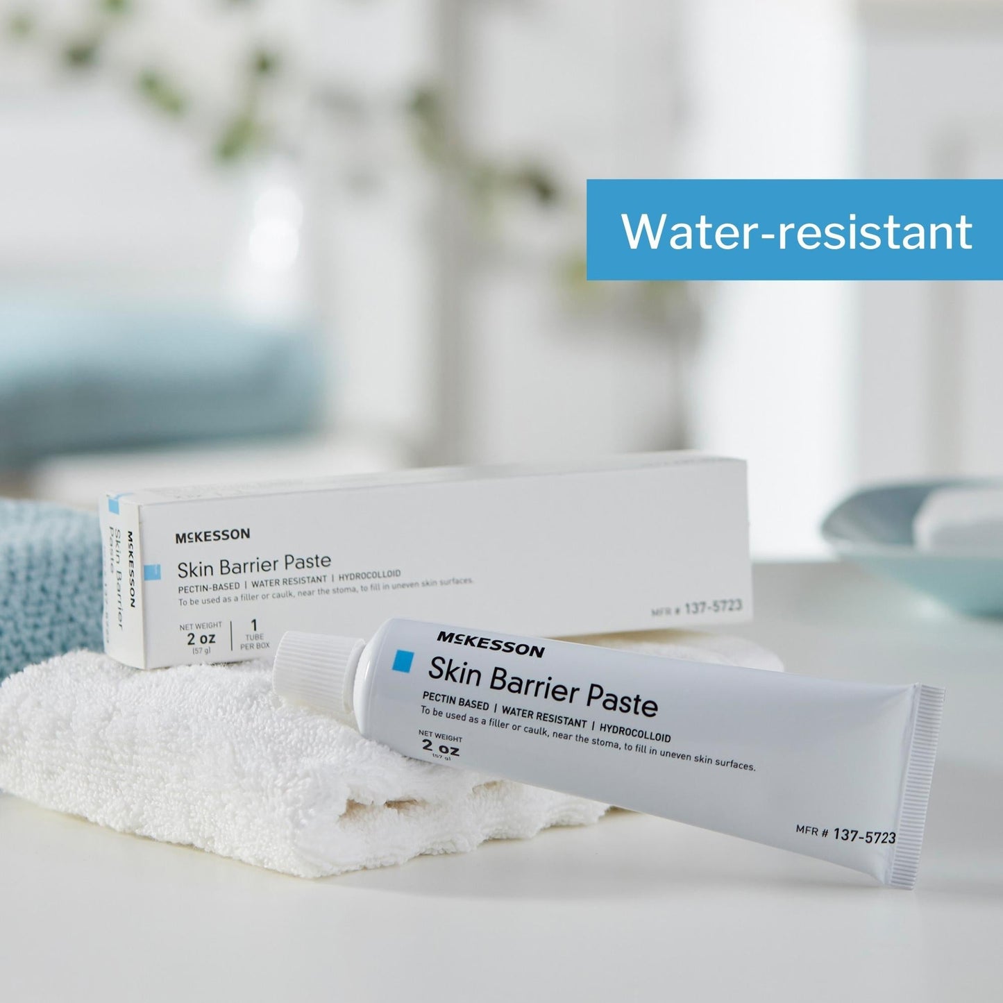 Ostomy Barrier Paste McKesson 2 oz. Tube, Pectin-Based, Protective Skin Barrier, Packaging Type- Each