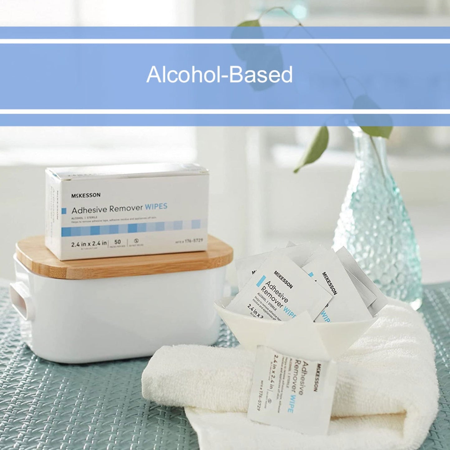 Adhesive Remover McKesson Wipe 50 per Box, Packaging Type- Box
