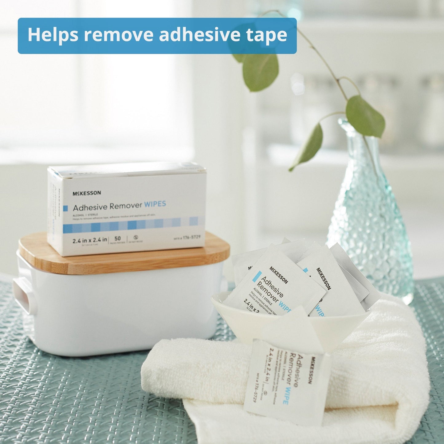 Adhesive Remover McKesson Wipe 50 per Box, Packaging Type- Box