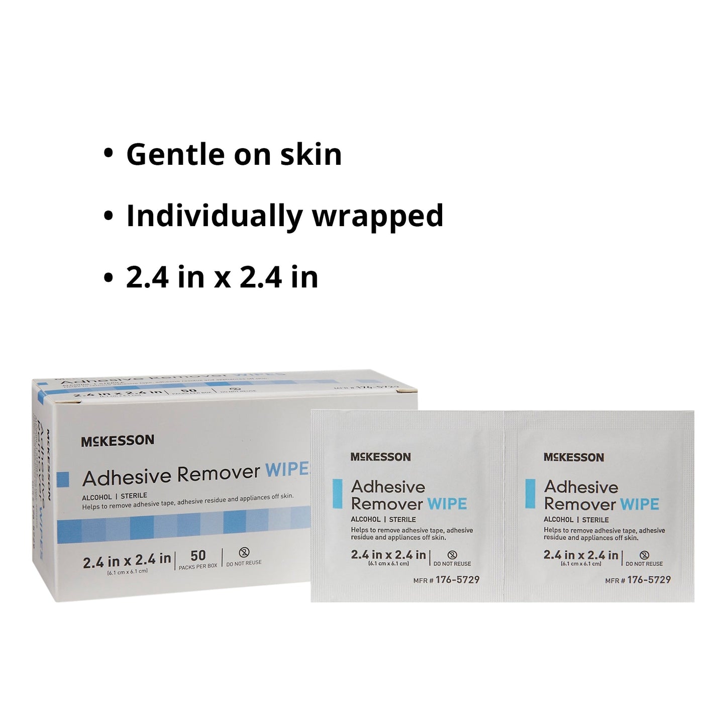 Adhesive Remover McKesson Wipe 50 per Box, Packaging Type- Box