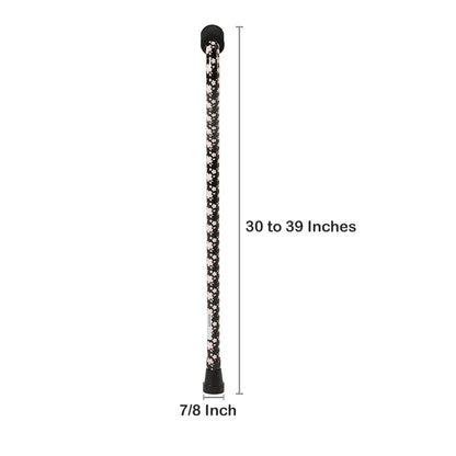 Offset Cane McKesson Aluminum 30 to 39 Inch Height Pink Floral, Packaging Type- Each