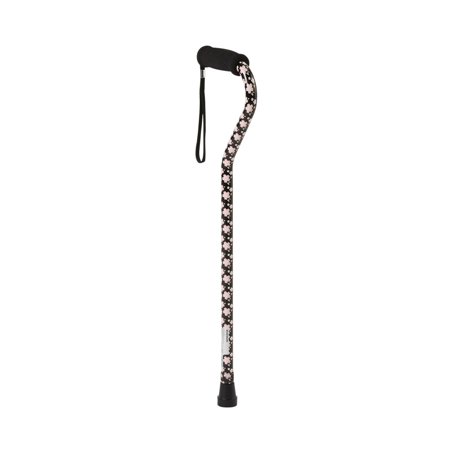 Offset Cane McKesson Aluminum 30 to 39 Inch Height Pink Floral, Packaging Type- Each