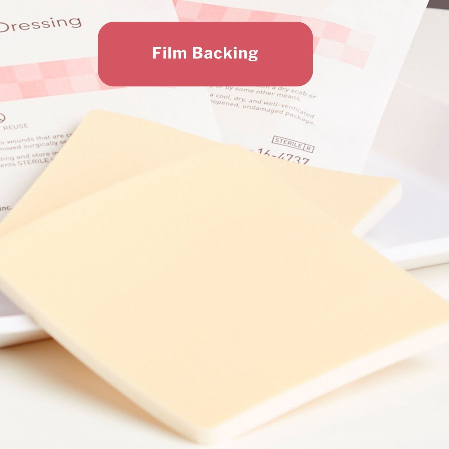 Foam Dressing McKesson 4 X 4 Inch Without Border Film Backing Nonadhesive Square Sterile, Packaging Type- Box