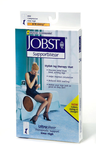 Jobst Ultrasheer 8-15 Knee-Hi Silky Beige 9æ - 11 Shoe size