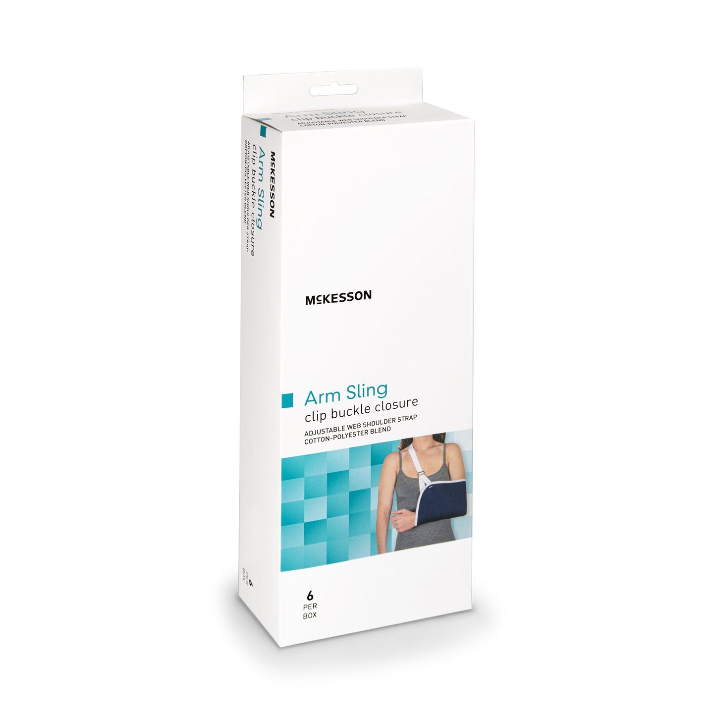 Arm Sling McKesson D-Ring / Hook and Loop Strap Closure One Size Fits Most, Packaging Type- Each