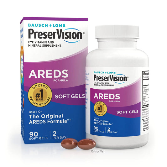 Vitamin Supplement PreserVision Areds Softgel 100 per Bottle | PRESER VISION AREDS 2+MULTIVITAMIN, CAP SGEL (100/BT))