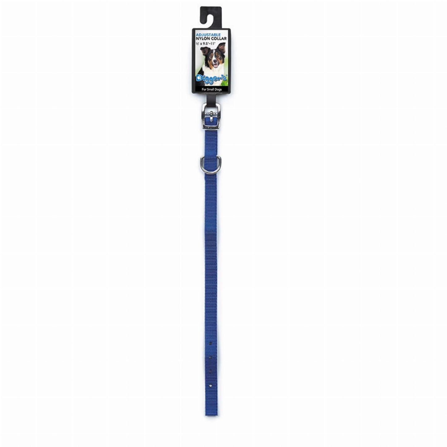 Diggers 1/2in Nylon Collar 16in Blue