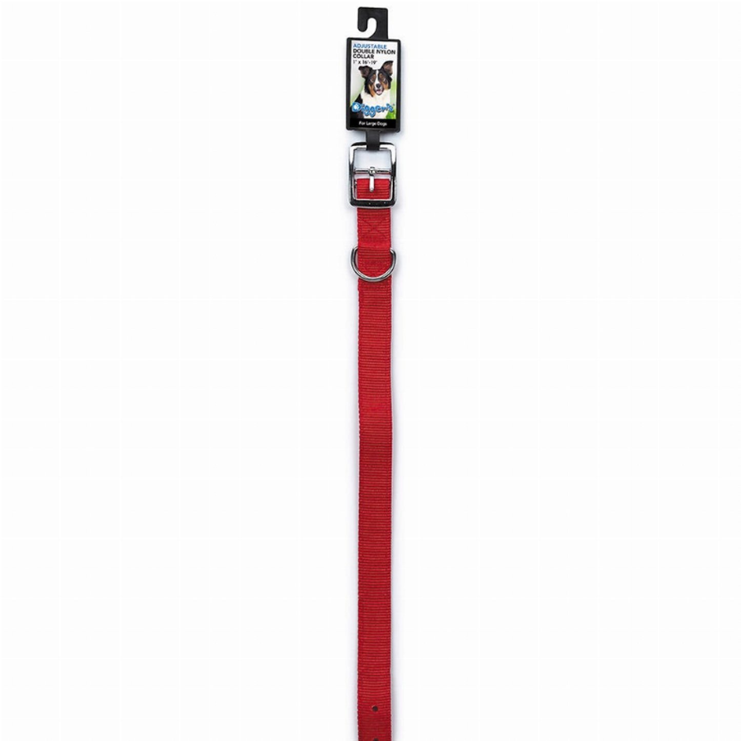 DGR 1in Dbl Nylon Collar 24in Red