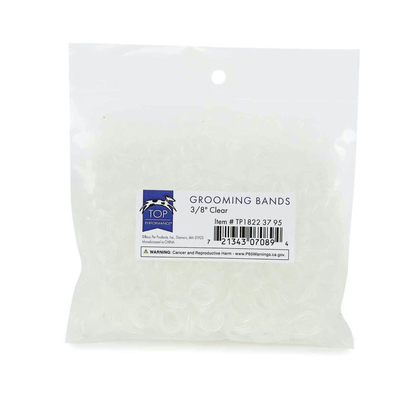 TP Grooming Bands 3/8in Clear