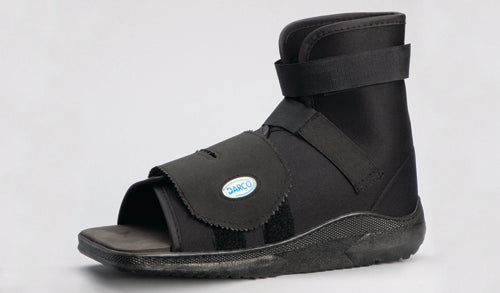 Slimline Cast Boot Black Square-Toe Adult X-Lge