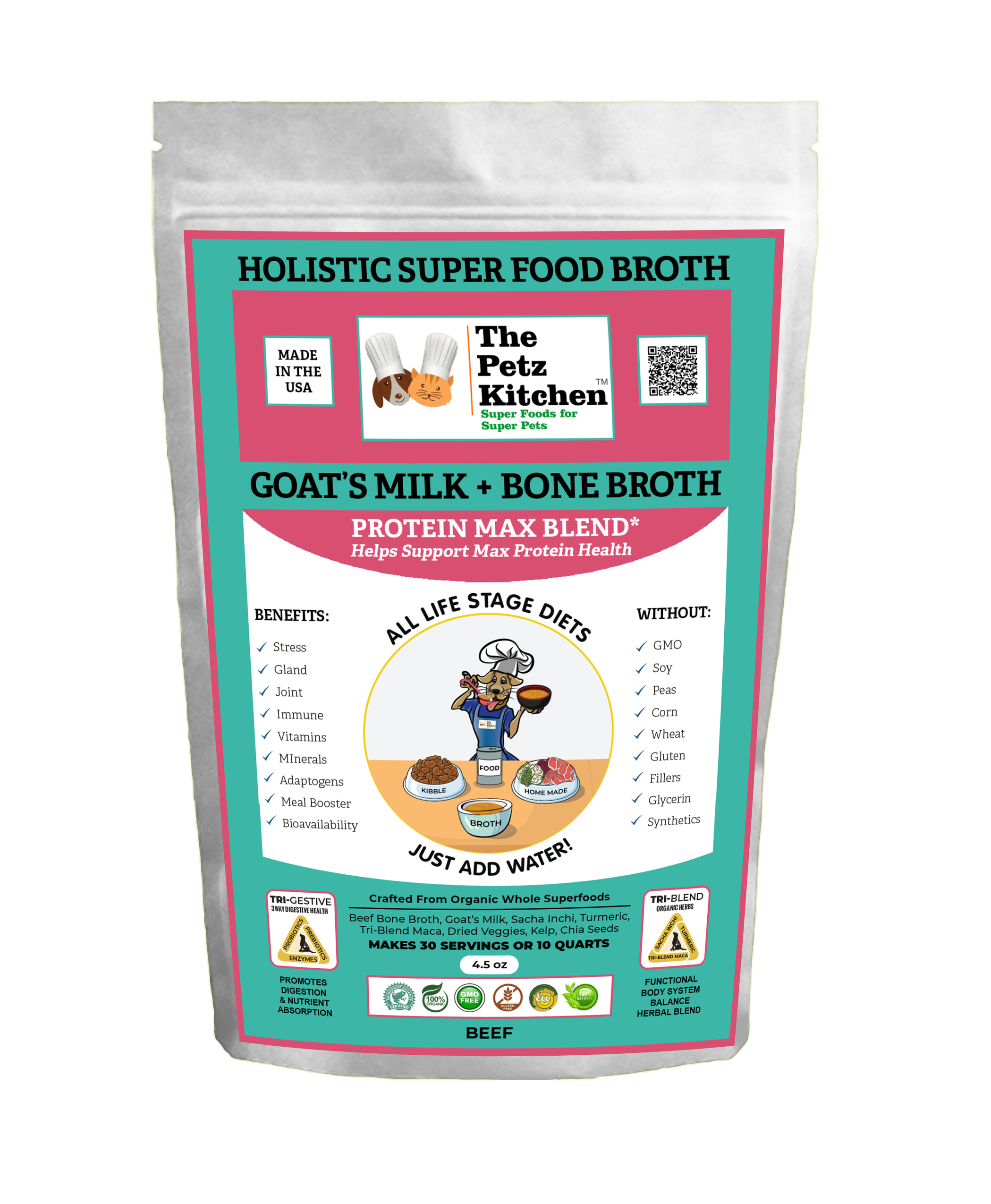 Goats Milk & Bone Broth Protein Max Blend* Stress, Gland, Joint & Immu ...