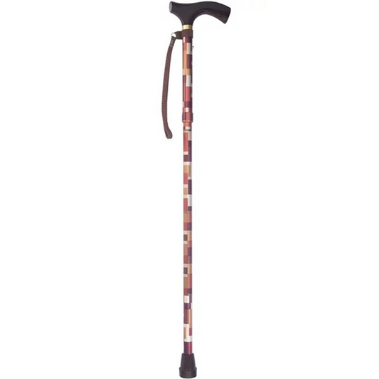 Folding Cane Switch Sticks® Aluminum 32 to 37 Inch Height Maple