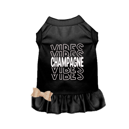 Champagne Vibes Dog Dress