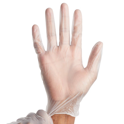 Exam Glove Trilon X-Large NonSterile Vinyl Standard Cuff Length Smooth Clear Not Rated WITH PROP. 65 WARNING, Packaging Type- Box