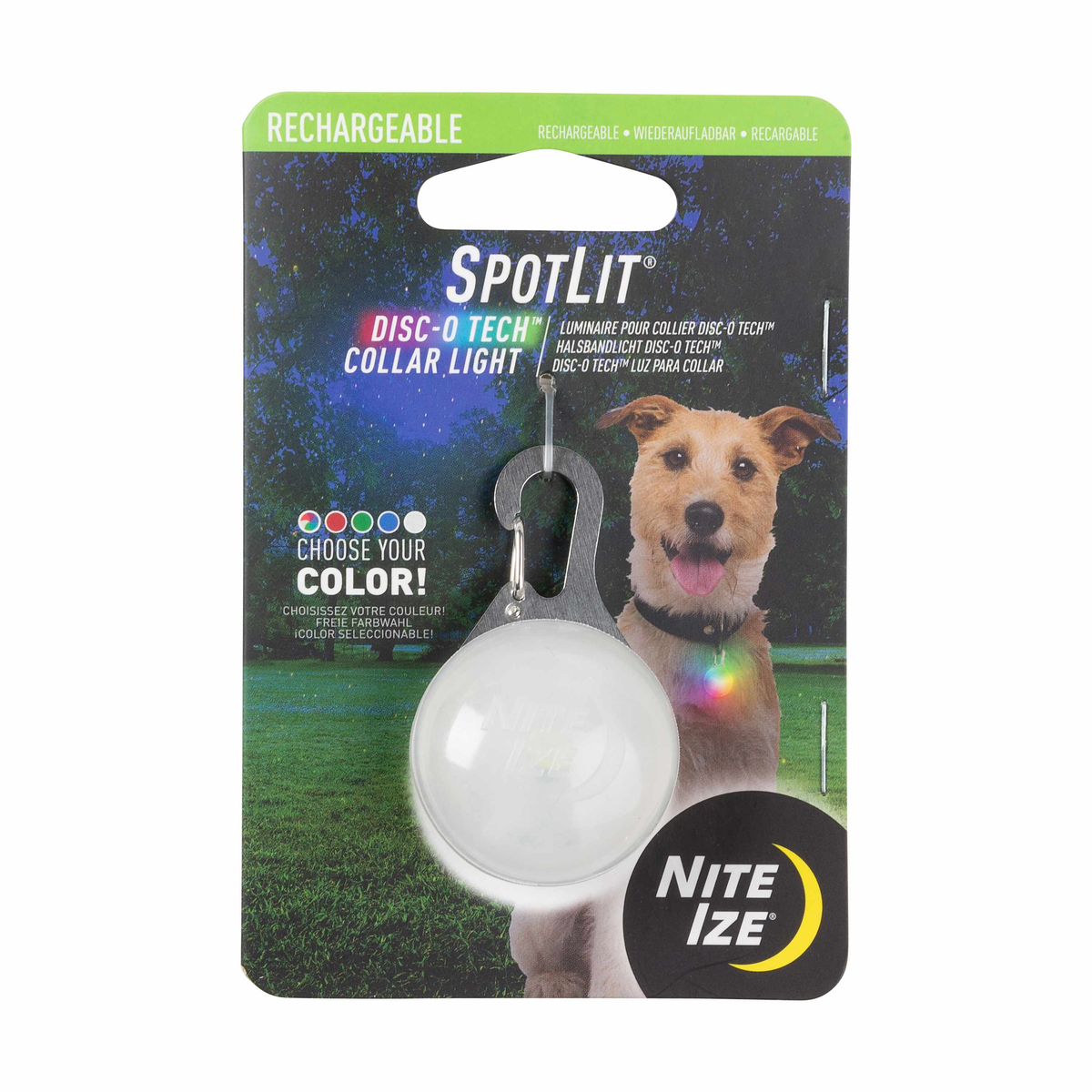Nite Ize Spotlit Rechargeable Collar Light - Disc-O Tech