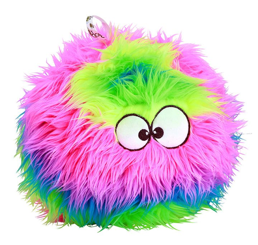 goDog Furballz w/Chew Guard Rainbow Plush Dog Toy
