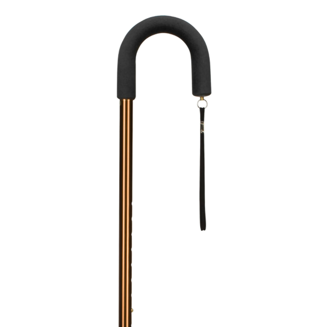 Round Handle Cane DMI Aluminum 30 to 39 Inch Height Bronze