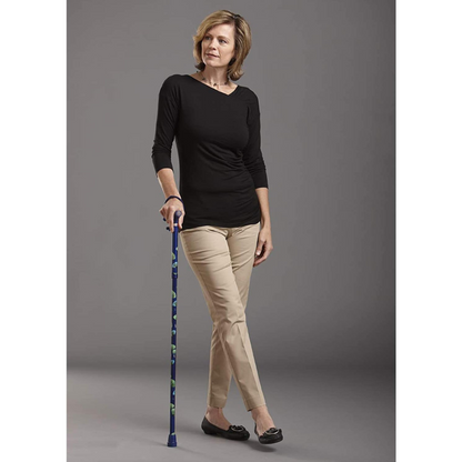 Folding Cane Switch Sticks® Aluminum 32 to 37 Inch Height Thames Print